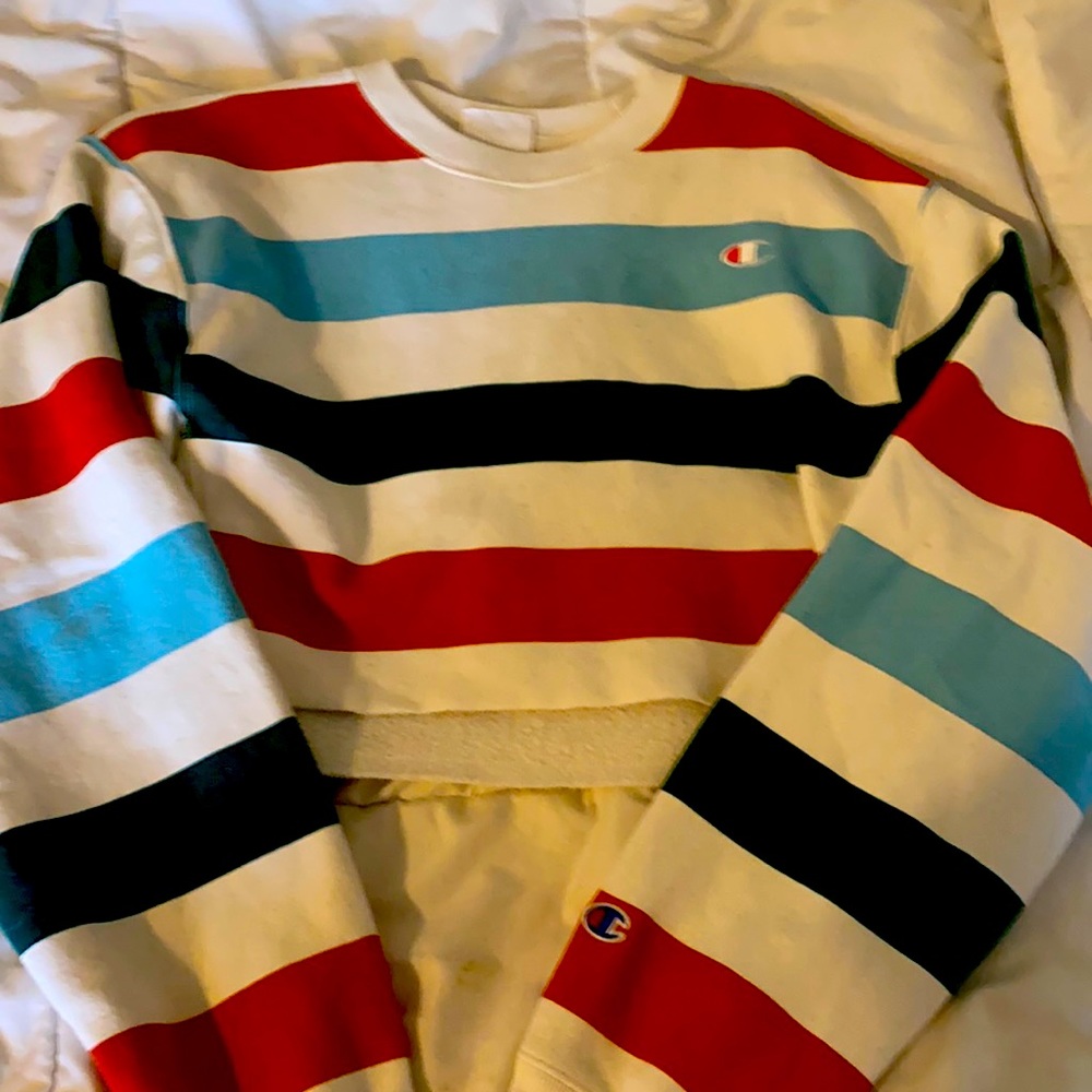 Small champion cropped crew neck